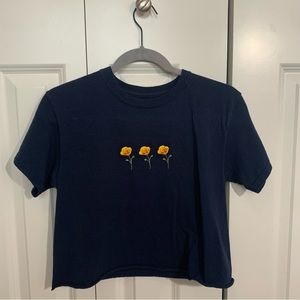 Brandy Melville John Galt Cropped Baby Tee